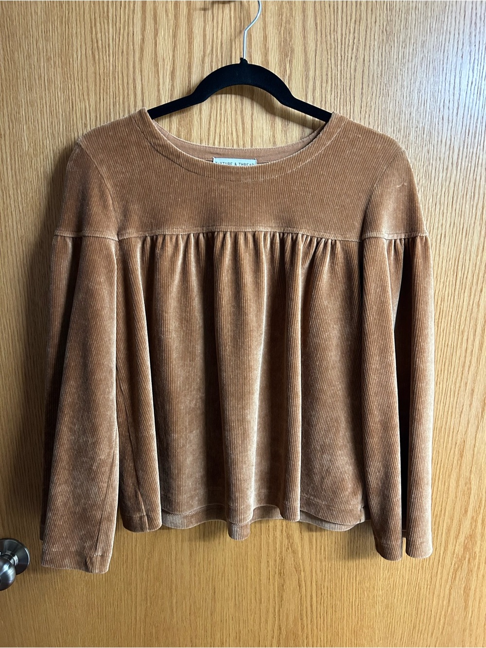 Texture & Thread Corduroy Swing Top
